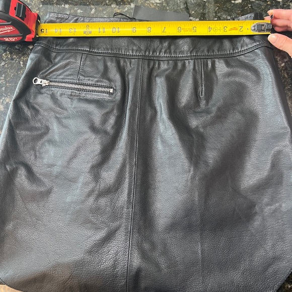 Alexander McQueen Leather Zip Biker Skirt - Picture 9 of 10